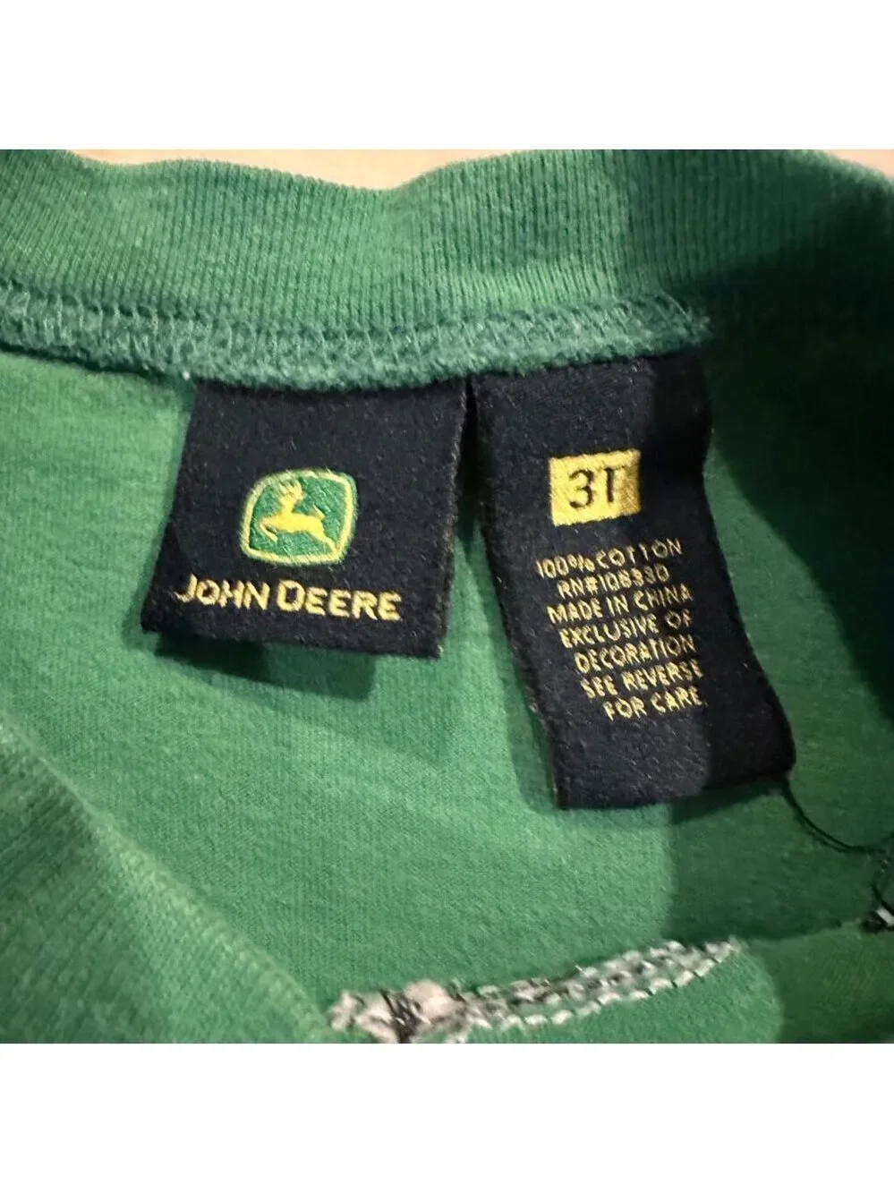 John Deere Toddler 3T Boys 2 Piece Green T-Shirt Mesh Shorts Set Ride Dig Fun